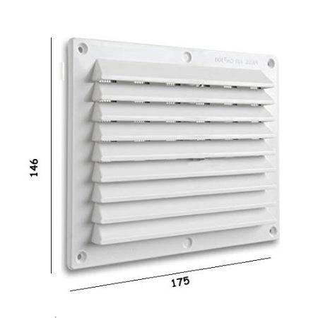 GRIGLIA PLASTICA BIANCA 175x146
