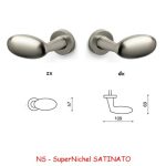 1/2 MANIGLIA BLINDO SuperNichel SATINATO