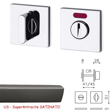 CHIAVISTELLO LINK QBF SuperAntracite SATINATO