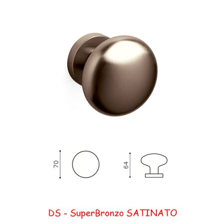 MEZZO POMOLO EDISON B 70 SuperBronzo SATINATO
