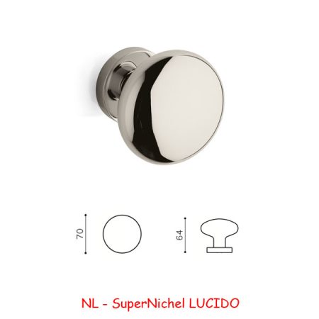 MEZZO POMOLO EDISON B 70 SuperNichel LUCIDO