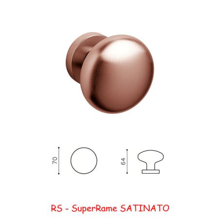 MEZZO POMOLO EDISON B 70 SuperRame SATINATO