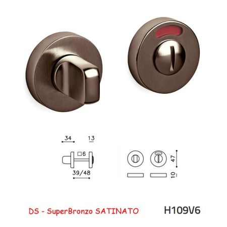 CHIAVISTELLO VERONA V L/O SuperBronzo SATINATO