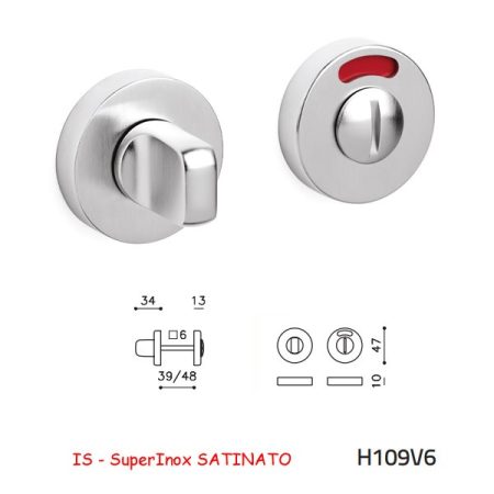 CHIAVISTELLO VERONA V L/O SuperInox SATINATO