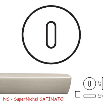 BOCCHETTA V PATENT SuperNichel SATINATO