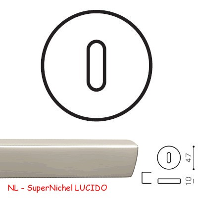 BOCCHETTA V PATENT SuperNichel LUCIDO