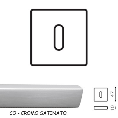 BOCCHETTA Q PATENT CROMO SATINATO