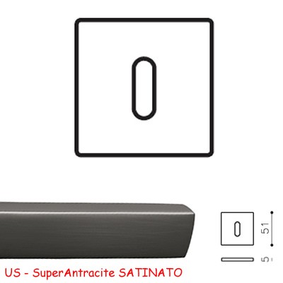 BOCCHETTA QB PATENT SuperAntracite SATINATO