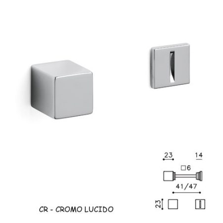 CHIAVISTELLO CUBO S CROMO LUCIDO