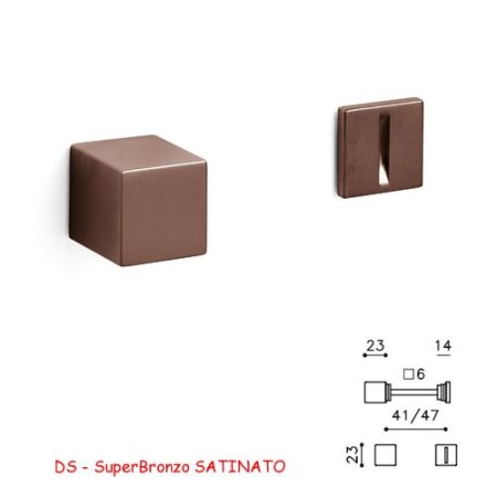 CHIAVISTELLO CUBO S SuperBronzo SATINATO
