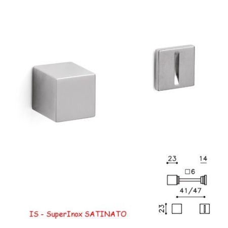 CHIAVISTELLO CUBO S SuperInox SATINATO