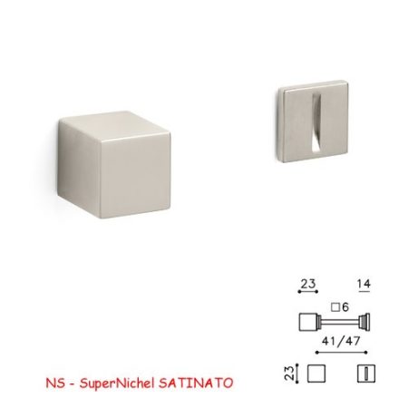 CHIAVISTELLO CUBO S SuperNichel SATINATO
