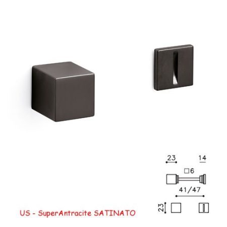 CHIAVISTELLO CUBO S SuperAntracite SATINATO