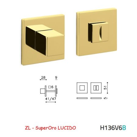 CHIAVISTELLO CUBO QB SuperOro LUCIDO