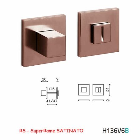 CHIAVISTELLO CUBO QB SuperRame SATINATO