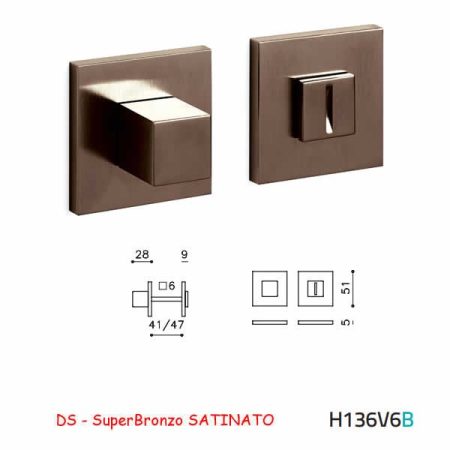 CHIAVISTELLO CUBO QB SuperBronzo SATINATO