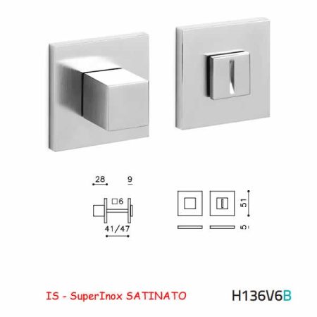 CHIAVISTELLO CUBO QB SuperInox SATINATO