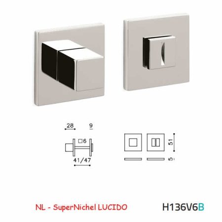 CHIAVISTELLO CUBO QB SuperNichel LUCIDO