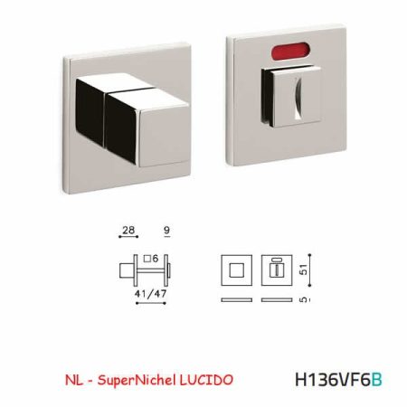CHIAVISTELLO CUBO QB F SuperNichel LUCIDO