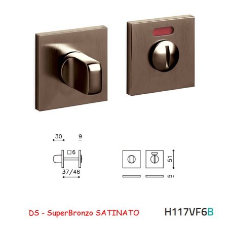 CHIAVISTELLO VERONA QB F SuperBronzo SATINATO