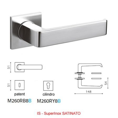 MANIGLIA MILANO Q SuperInox SATINATO
