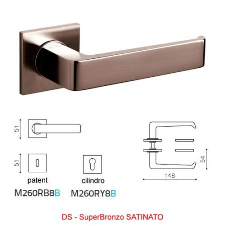 MANIGLIA MILANO Q SuperBronzo SATINATO