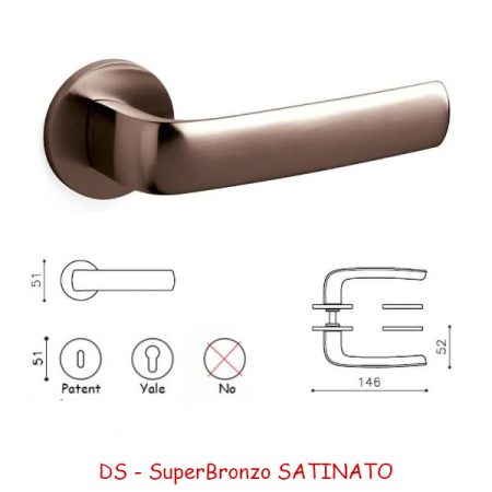 MANIGLIA DIVA SuperBronzo SATINATO