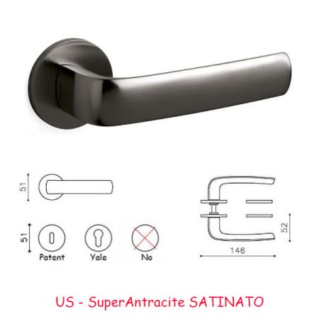 MANIGLIA DIVA SuperAntracite SATINATO