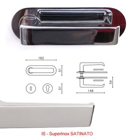 MANIGLIA MILANO PLACCA SuperAntracite SATINATO