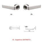 1/2 MANIGLIA MILANO SuperInox SATINATO