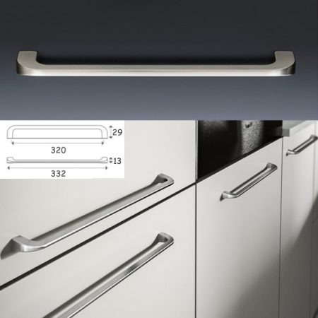 MANIGLIA CLIP 320 CROMATO OPACO