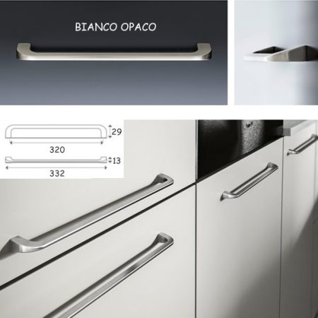 MANIGLIA CLIP 320 BIANCO OPACO