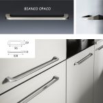 MANIGLIA CLIP 96 BIANCO OPACO
