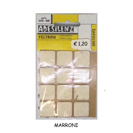 BUSTA FELTRINI QUADRI 20x20 MARRONI
