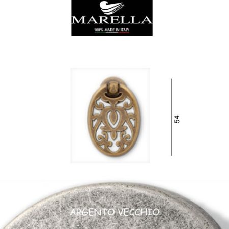 MANIGLIA 3158/54 ARGENTO VECCHIO