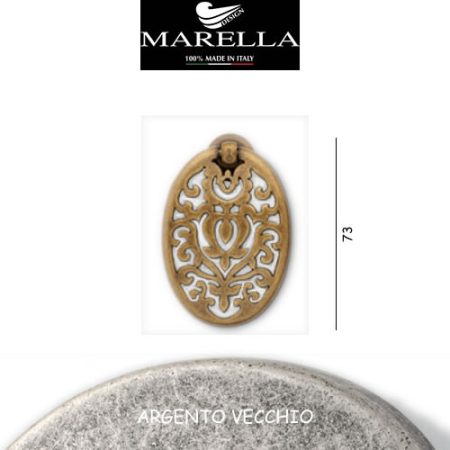 MANIGLIA 3158/73 ARGENTO VECCHIO
