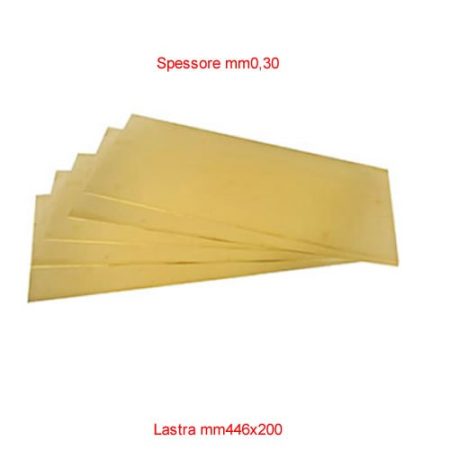 LAMIERINO OTTONE mm150x0,30