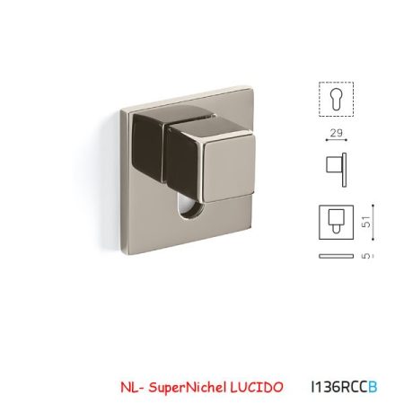 MEZZO CHIAVISTELLO CUBO B SuperNichel LUCIDO
