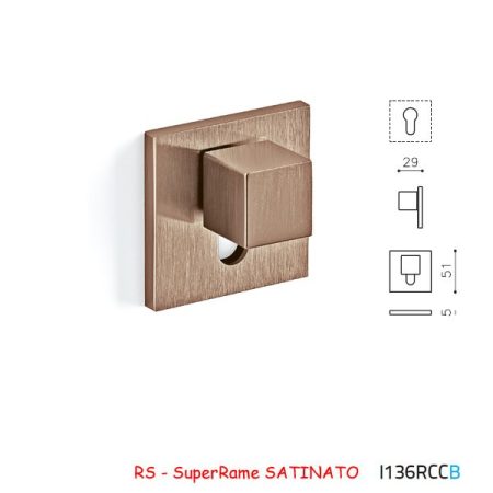 MEZZO CHIAVISTELLO CUBO B SuperRame SATINATO