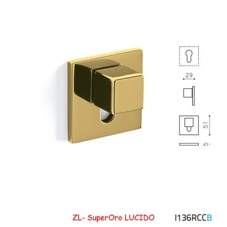 MEZZO CHIAVISTELLO CUBO B SuperOro LUCIDO