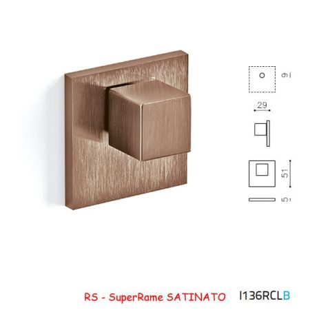 MEZZO CHIAVISTELLO CUBO B RCL SuperRame SATINATO