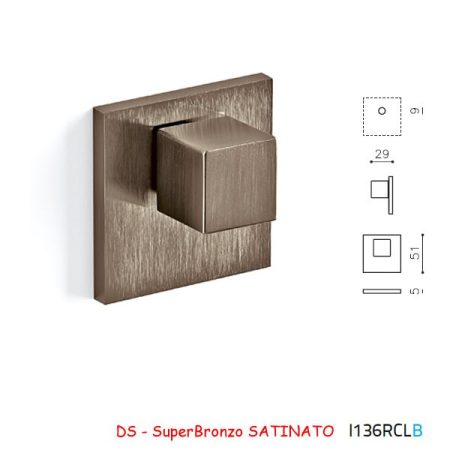 MEZZO CHIAVISTELLO CUBO B RCL SuperBronzo SATINATO