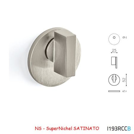 MEZZO CHIAVISTELLO SPACE B RCL SuperNichel SATINATO