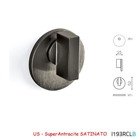 MEZZO CHIAVISTELLO SPACE B RCL SuperAntracite SATINATO