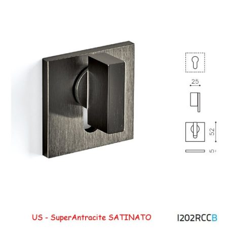 MEZZO CHIAVISTELLO SPACE QB RCC SuperAntracite SATINATO
