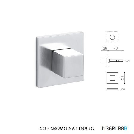 LIMITATORE CUBO B RLR CROMO SATINATO