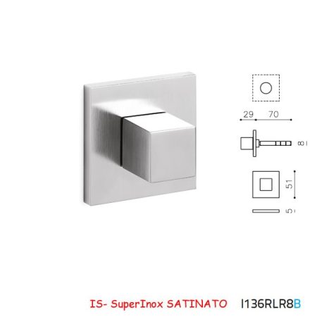 LIMITATORE CUBO B RLR SuperInox SATINATO