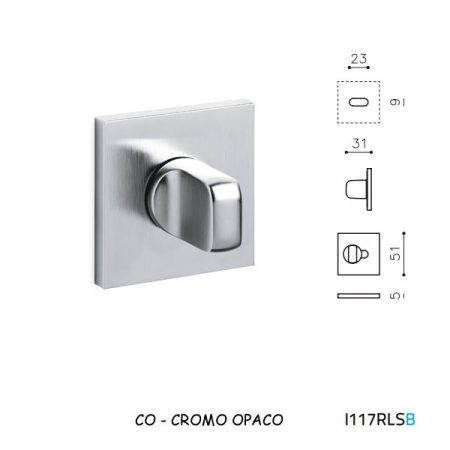 LIMITATORE VERONA QB RLS CROMO SATINATO