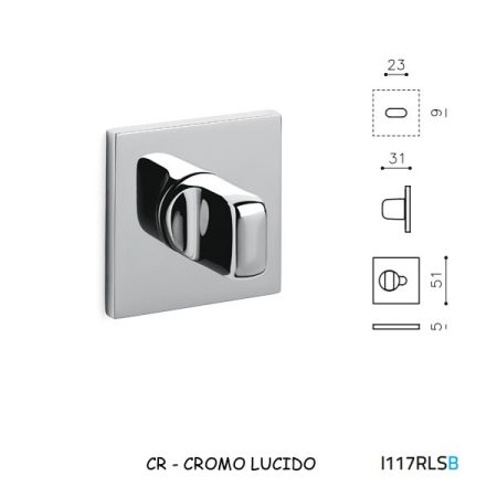 LIMITATORE VERONA QB RLS CROMO LUCIDO