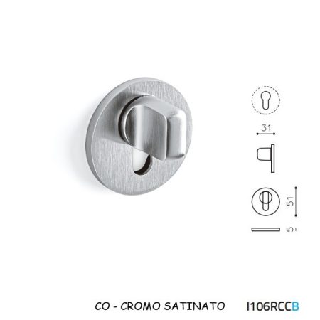 MEZZO CHIAVISTELLO VERONA B RCC CROMO SATINATO